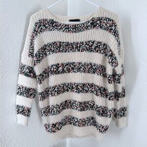 La Fee Verte Confetti Striped Eyelash Sweater